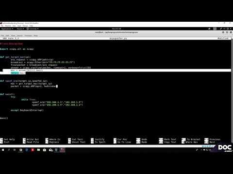 Coding ARP spoofer