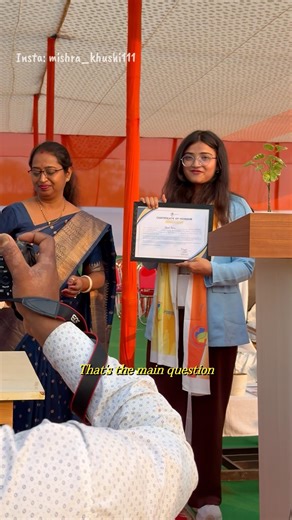 My first Creator Award 🏆 by Tripura Medical College🧿 #minivlog #mbbs #khushimishra #shorts #neet