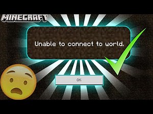 HOW TO SOLVE UNABLE TO CONNECT TO WORLD PROBLEM MINECRAFT PE | 💯 SOLVED✅