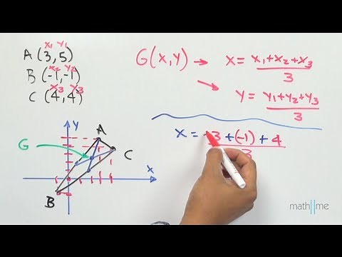 Finding the centroid of a triangle