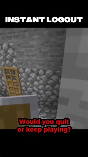 Fastest logout in Minecraft history