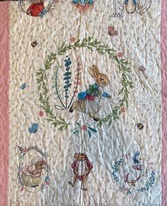 Handmade Beatrix Potter/peter Rabbit Quilt (52"x37") - Etsy