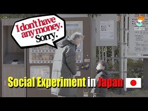 A grandpa whose grandson wants a drink, but he has no money to buy one. | Social Experiment in Japan