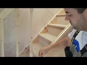 Cum se face o scară din lemn de brad și mdf partea 4