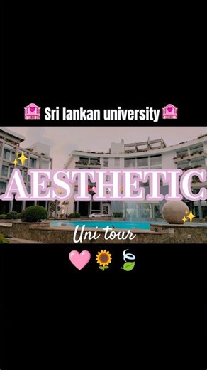 Is this the most #aesthetic beautiful university in Sri Lanka? #NSBM #uni #tour🍃✨#shorts #university