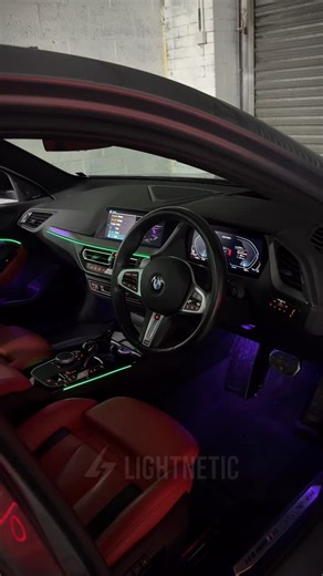 Ambient Lights OEM Factory / Starlights / Bodykits / Retrofits on Instagram: "BMW M135i F40 came in for an ambient light upgrade ✨ Factory lighting was there—door trims, handles & pockets—but far too dim for our client’s taste. So we stepped in and did what we do best. We added a clean LED strip above the factory door trims, upgraded the door handles & pockets with brighter illumination, enhanced the footwells, and finished it off with a subtle dash strip. Fully integrated into the original iDri