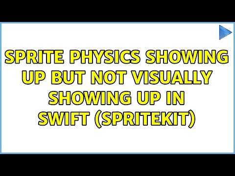 Sprite physics showing up but not visually showing up in Swift (SpriteKit)