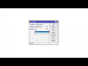 Mikrotik: Set up static IP mode