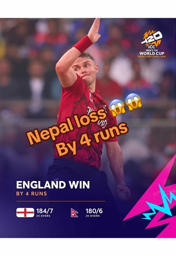 Nepal's Narrow Defeat Against England in ICC T20 World Cup
