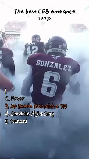 The Top 5 College Football Entrance Songs