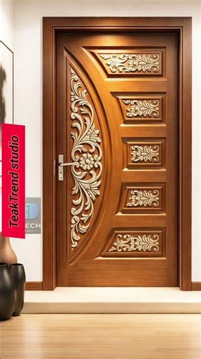 👑 Royal Curved Teak Wood Door Design | Luxury Main Door 2026#teaktrendstudio##MainDoorDesign#wood