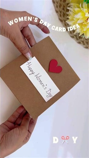 Handmade Women’s Day Pop-Up Card❤️🌷 #diy #craftideas #craft #handmade #greetingcard #shorts #gift