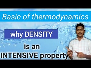 Why density is an intensive property