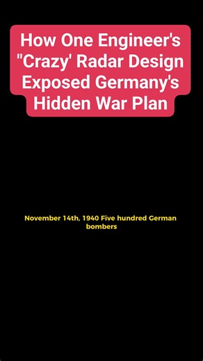 223K views · 2.9K reactions | How One Engineer's "Crazy' Radar Design Exposed Germany's Hidden War Plan | Then & Now | Facebook