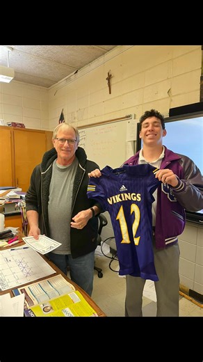 As part of Catholic Schools Week last week, our religion department partnered with each senior football player and our football manager for a special initiative. Each of these students nominated a staff member who has made a meaningful impact on their life as a “Virtuous Viking” and presented them with their jersey for the day. These staff members were recognized for the virtues the students see and admire in them. ✝️ | Opelousas Catholic School
