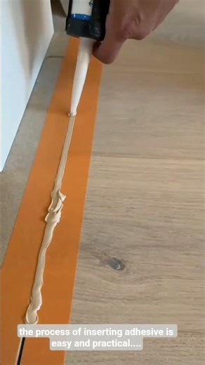 the process of inserting adhesive is easy and practical....