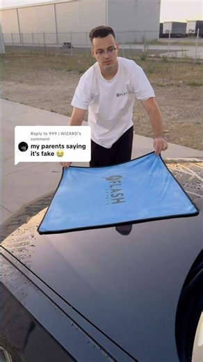 Is this microfiber towel fake or real? What do you think? #microfibertowel #cardryingtowel