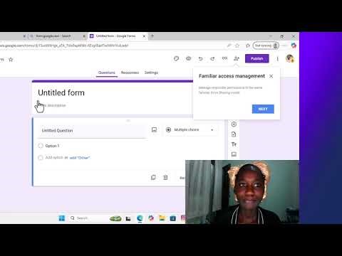 Google form, how to open and use