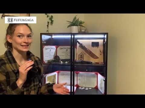 Stand Display Cabinet Bookcase Review | FUFU&GAGA