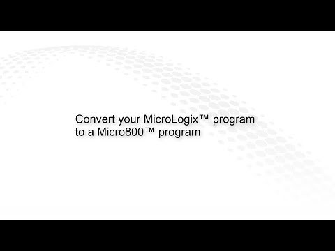 Micro Control modernization - MicroLogix™ migration project converter