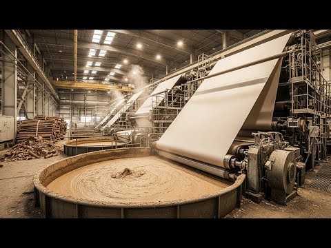 How Paper Is Made from Wood Pulp | Step-by-Step Paper Mill Process