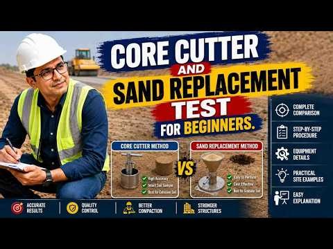 Sand Replacement Method vs Core Cutter Method | Which Test is Better?