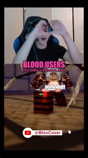 Other players vs Blood BDA users [Demon Blade] Roblox