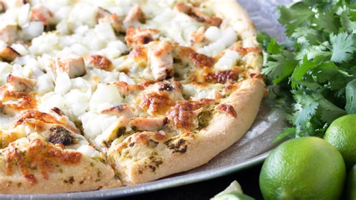 Cilantro lime chicken pizza