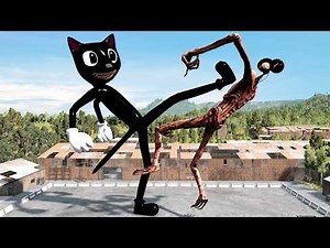 Cartoon Cat vs Siren Head | Horror Short 3D Animation | Mr Bean Witnesses Terrifying Battle at Night