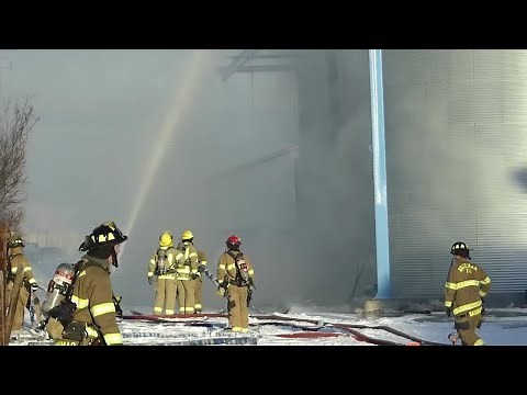Raw Video: Belgrade structure fire (February 4, 2022)