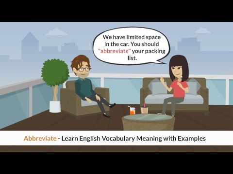 Abbreviate - Meaning and Daily Life Conversation Examples