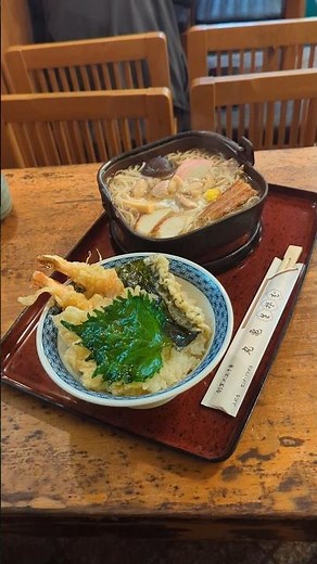 【丸亀】鍋焼きそばと天丼 神戸・ 三宮センタープラザ東館 #神戸ランチ