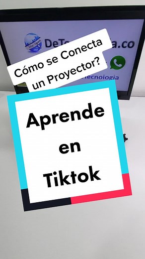 Cómo conectar un mini proyector WiFi para ver películas desde tu portátil #aprendeentiktok #consejos #tecnologia #proyector