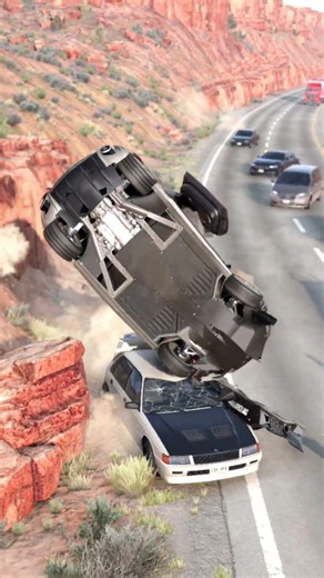 Realistic Highway Car Crashes #271 - BeamNG Drive