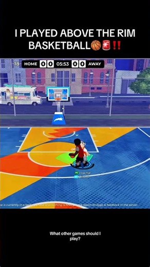 I PLAYED ABOVE THE RIM BASKETBALL #practicalbasketball #roblox #basketball