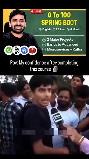 Coding Shuttle on Instagram: "Link in bio 🔗 Join the best Spring Boot course on the Internet 🔥Link in bio 🚀 #java #codingshuttle #springboot #backend #csmajor"