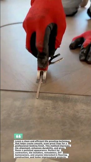 Perfect Tile Grout Finishing Technique #Tiling #Construction #DIY