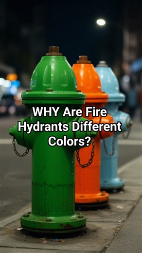 WHY Are Fire Hydrants Different Colors? 😳🚒 #shortsfeed