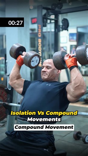 Mukesh Gahlot, Mob:09810429016 on Instagram: "Understand, ISOLATION & COMPOUNDED movements / exercises. Compound movements are the key to success in your fitness program or gym training compound lift are more productive & gives faster results in both phases of muscle growth as well as fat loss. On the other hand, isolation movements are good for peak contraction. Brand ambassador @myproteinin Link in bio Code-MUKESH #thegym #dronacharyathegym #isolation #compound #compoundlifts #exercise #produc