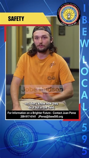 Safety is our priority. ️ Hear why this IBEW member values a culture where everyone goes home safe at the end of the day. #IBEW #SafetyFirst #UnionStrong #WorkplaceSafety | IBEW local 595 | Facebook
