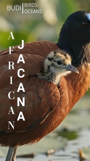 This bird carries its babies like a living taxi!🐣🪽🚕 #wildlife #babyanimals #african #nature #birds