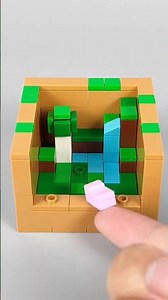 Lego Minecraft Grass Block 2 #lego