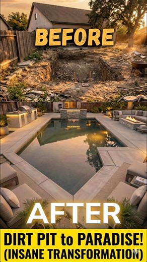 Backyard Transformation// From Dirt Pit to Luxury Pool!