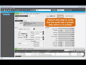 Printing a Quote | Epicor Look & Feel | ERP System | Quote Entry | Epicor ERP