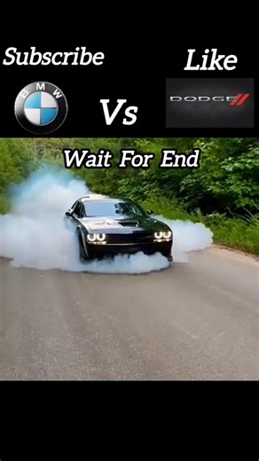 BMW Vs Dodge Challenger Burnout battle 🔥😈