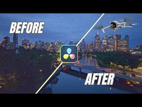 My TOP 3 Steps to Remove Grain From My Drone Footage in DaVinci Resolve!