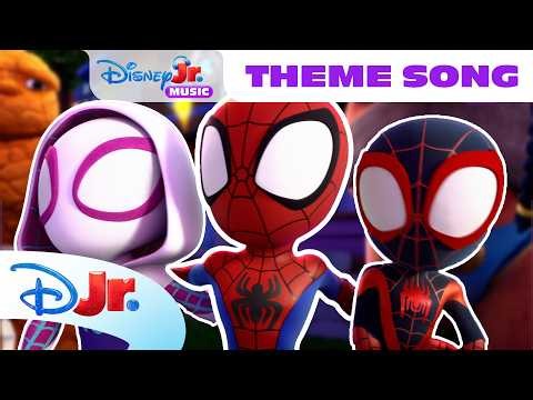 Spidey and his Amazing Friends Rescue Webs Theme Song! 🤩🎵 | Disney Jr.