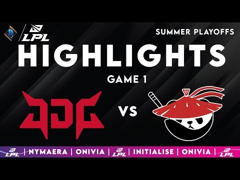 JDG vs AL Highlights Game 1 | LPL 2025 Split 3 Playoffs | JD Gaming vs Anyone's Legend