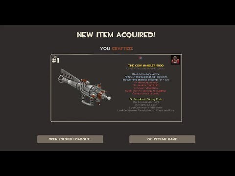 How To Craft a Painted Cow Mangler 5000 in TF2