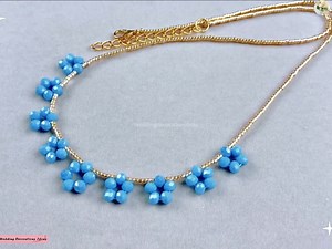 How to Make EASY Beaded Necklace Tutorial | Wedding Decoration Ideas
